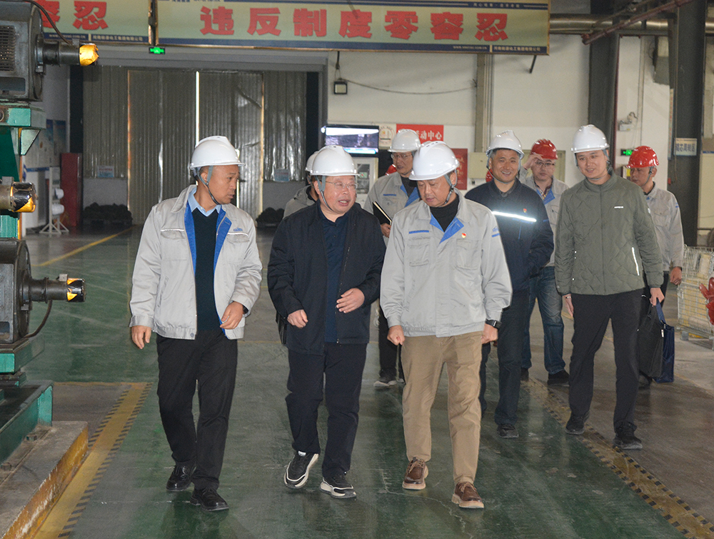 集團公司領導蒞臨開封鐵塔橡膠調研指導